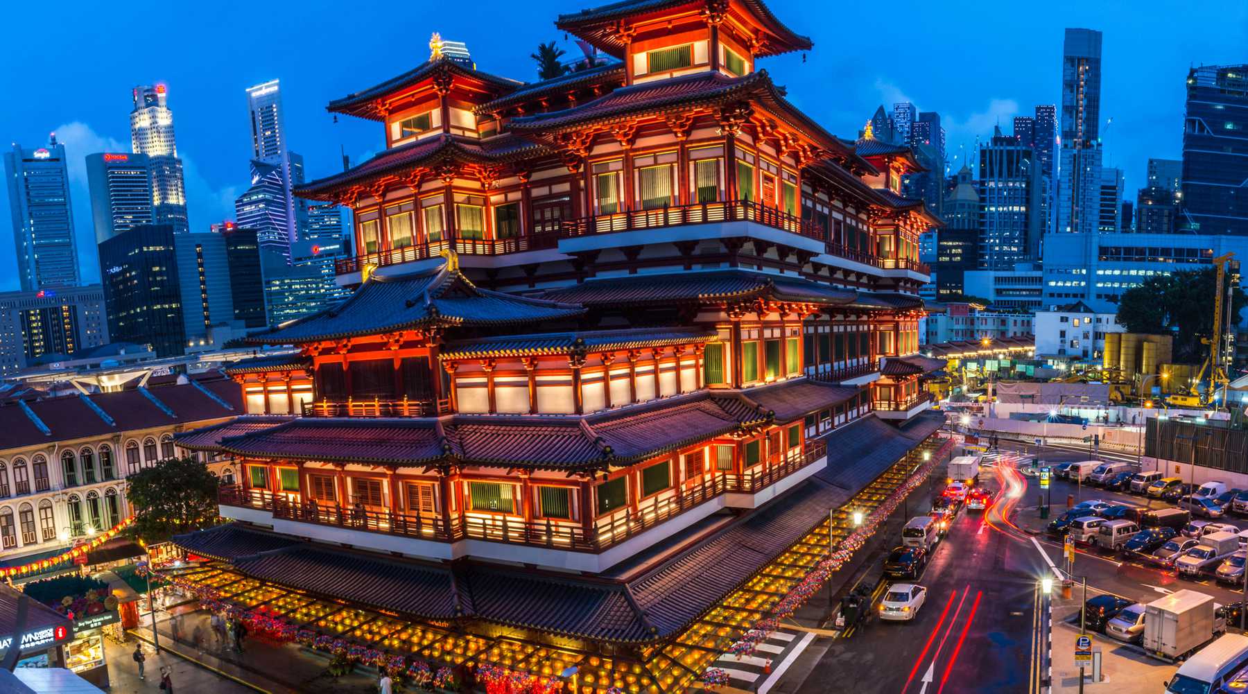 Chinatown là nơi tập trung rất nhiều người Singapore gốc Trung Hoa